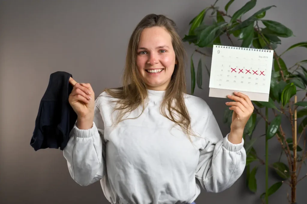 Perioden Unterhose und Kalender
